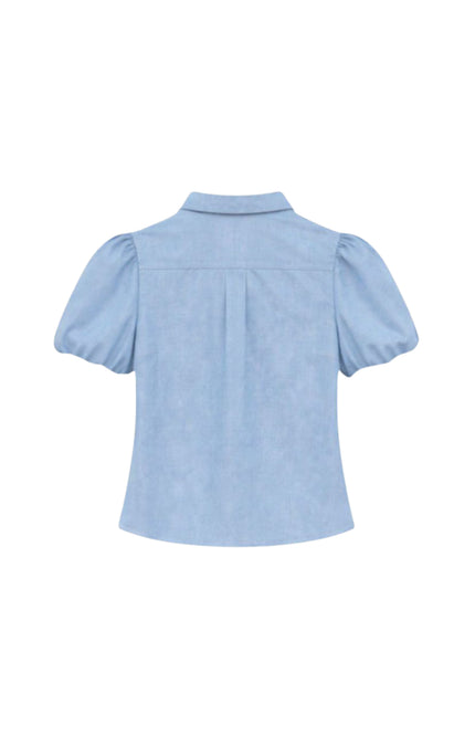 Elvira Casuals Blouse Saskia Light Blue Stretchshop.nl