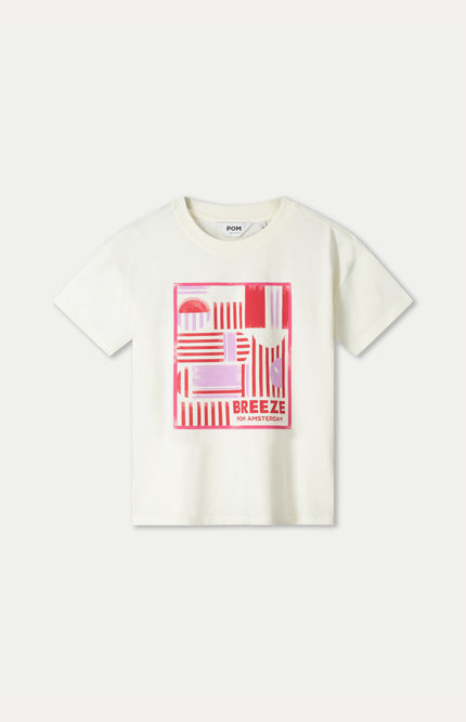 POM Amsterdam T-shirt Breeze White SP9574 Stretchshop.nl