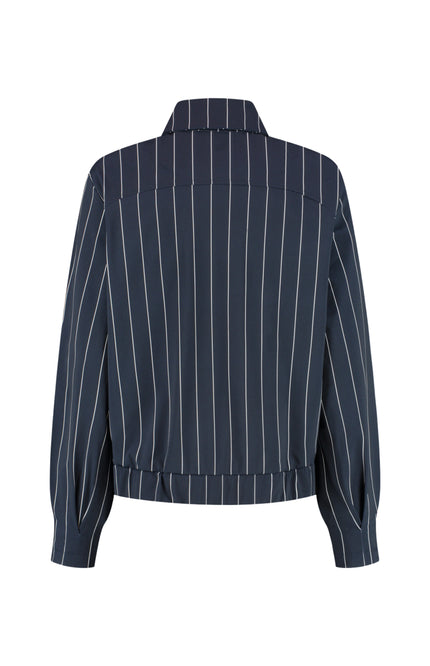 Travel Jacket Cassy Blue Simple White L49-480-3029