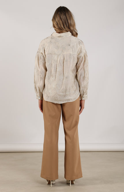 Nukus Broek Jill Camel NKS09068 Stretchshop.nl