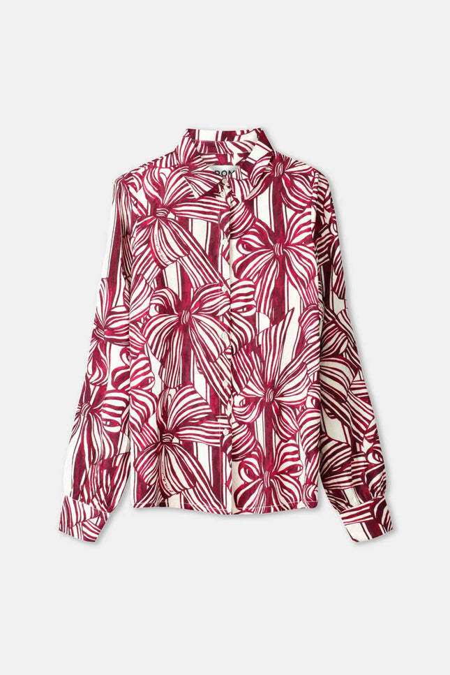 Blouse Mila Ribbon Red SP9734