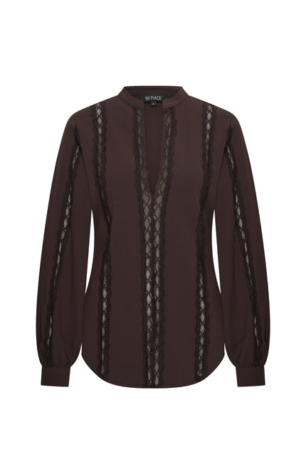 Mi Piace Travel Top Lace Espresso 202776 Stretchshop.nl