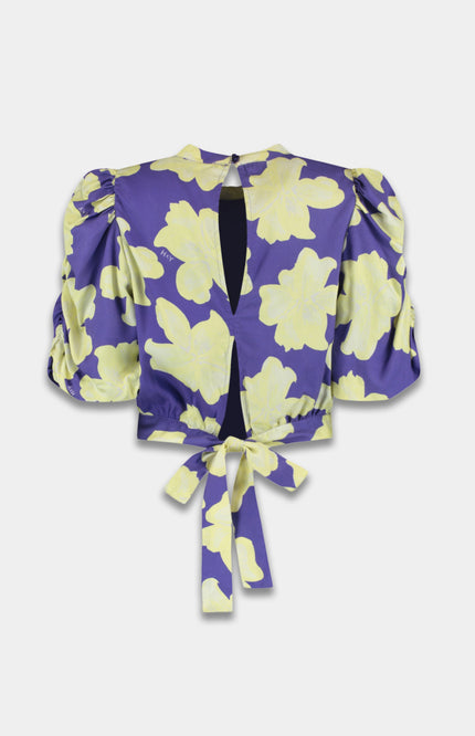 Top Macey Bold Flower Lemonade AW25C400