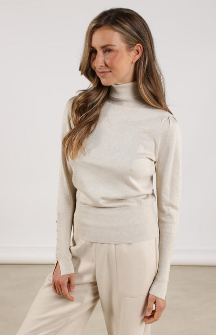 Trui Sylvia Lurex Sand NKF03005