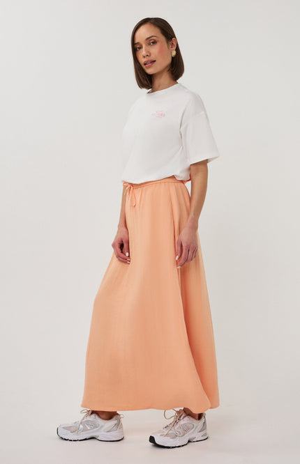 EsQualo T-shirt Voyages Offwhite Rose SP26.05015 Stretchshop.nl