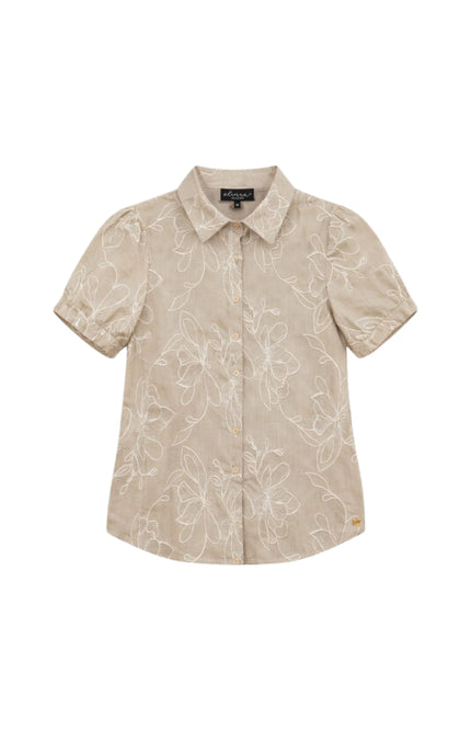Elvira Casuals Blouse Nadia Sand Stretchshop.nl