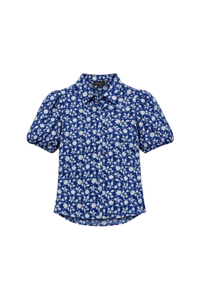 Elvira Casuals Blouse Sophia Greek Flowers Stretchshop.nl