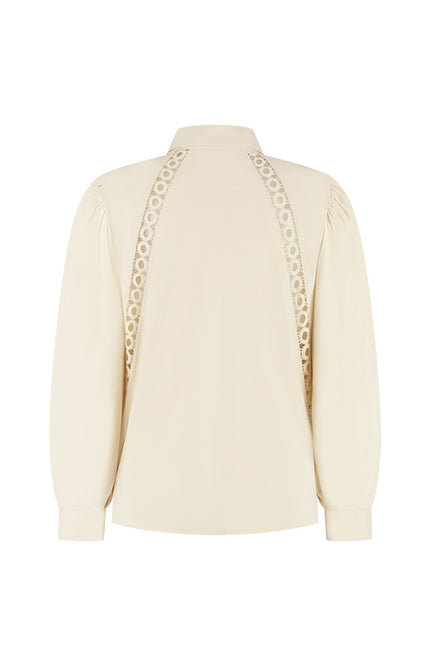 Lady Day Blouse Emmeline Cream L30-375-3116 Stretchshop.nl