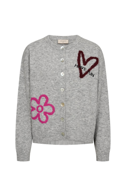 Vest Fqnomas Med Grey Mel Fuchsia Purple 211606