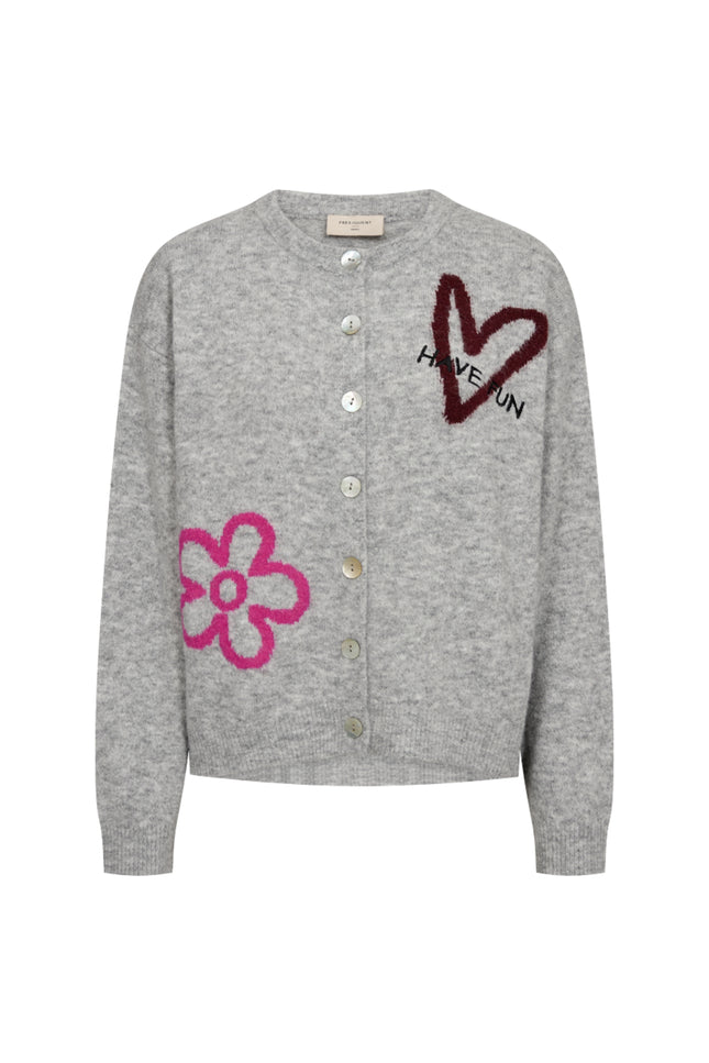 Vest Fqnomas Med Grey Mel Fuchsia Purple 211606