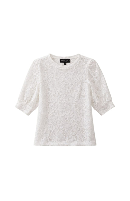 Elvira Casuals Top Marell Offwhite Lace Stretchshop.nl