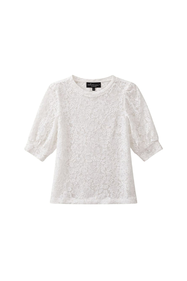 Elvira Casuals Top Marell Offwhite Lace Stretchshop.nl