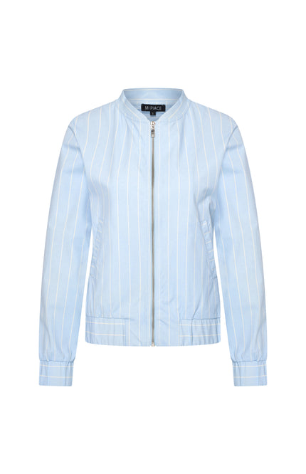 Mi Piace Travel Jacket Classic Stripe Lavender Blue 202463 Stretchshop.nl