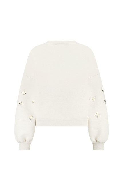 Sweater Amadora Flowerstuds Sand NKF03029