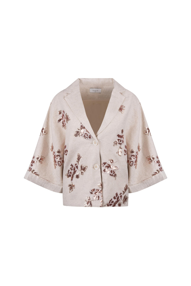 Blazer Bregje Paillet Sand NKS11011