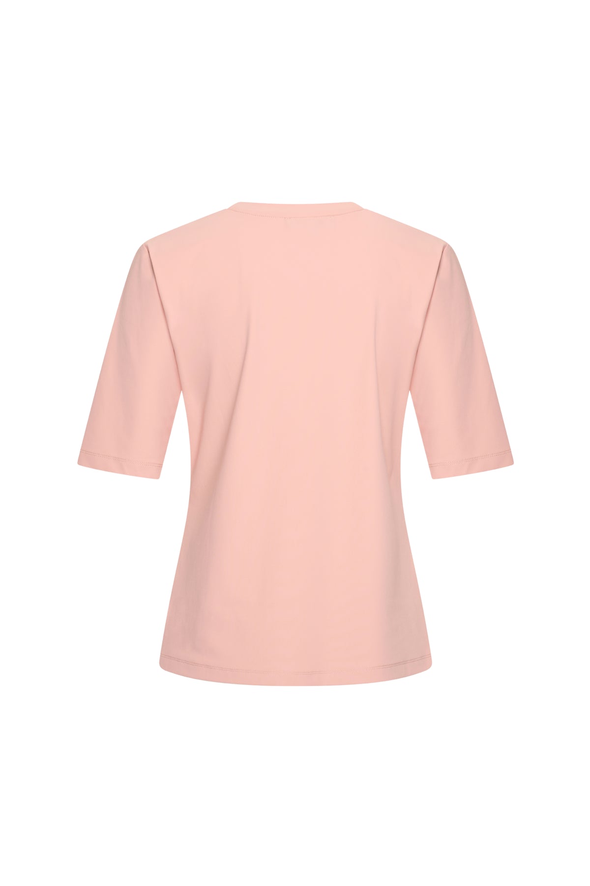 Mi Piace Travel Top Mellow Rose, roze reiskleding met stijlvolle details, getoond in de afbeelding.