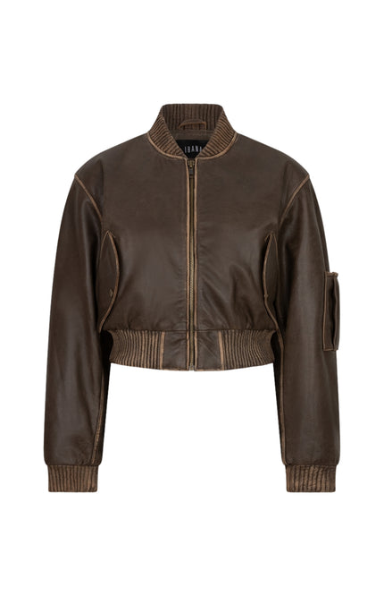 Ibana Jacket Josephien Vintage Brown Stretchshop.nl