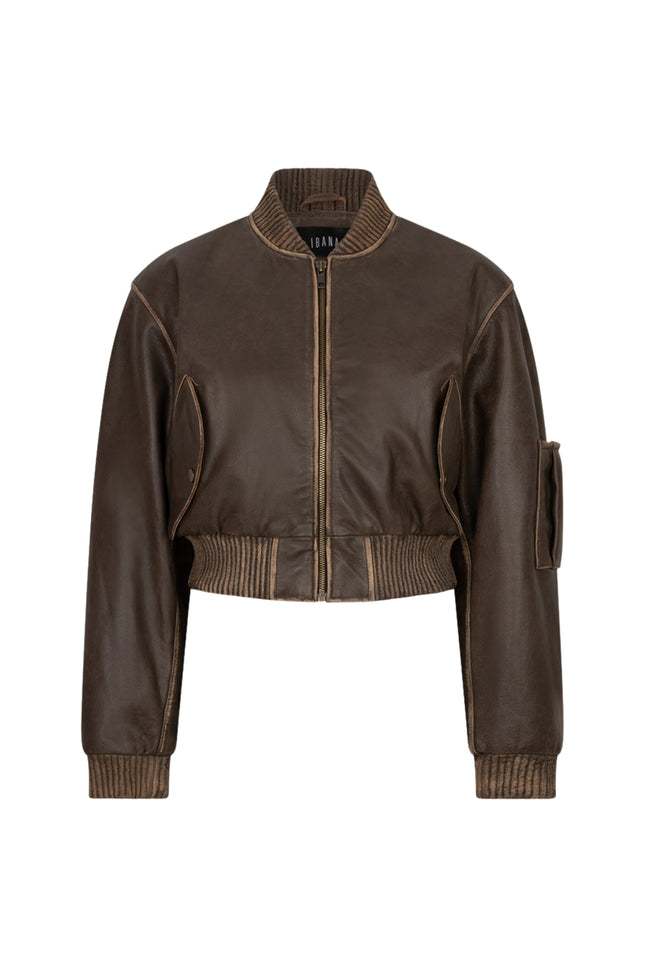 Ibana Jacket Josephien Vintage Brown Stretchshop.nl