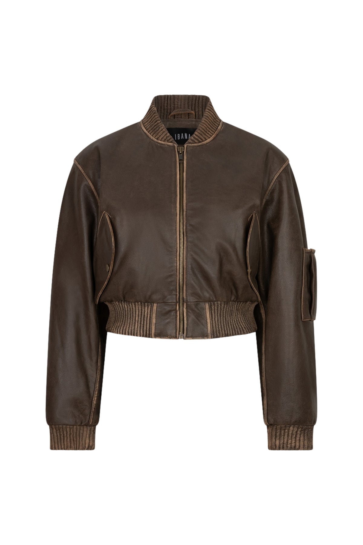 Lichte vintage bruine jas van Ibana met klassieke snit en stijlvolle details, perfect voor een casual look.