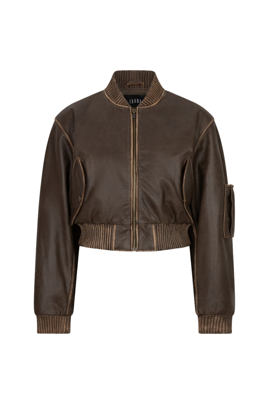 Lichte vintage bruine jas van Ibana met klassieke snit en stijlvolle details, perfect voor een casual look.