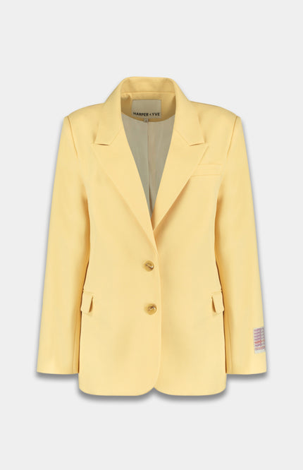 Harper & Yve Blazer Anna Light Yellow SS6N222 Stretchshop.nl