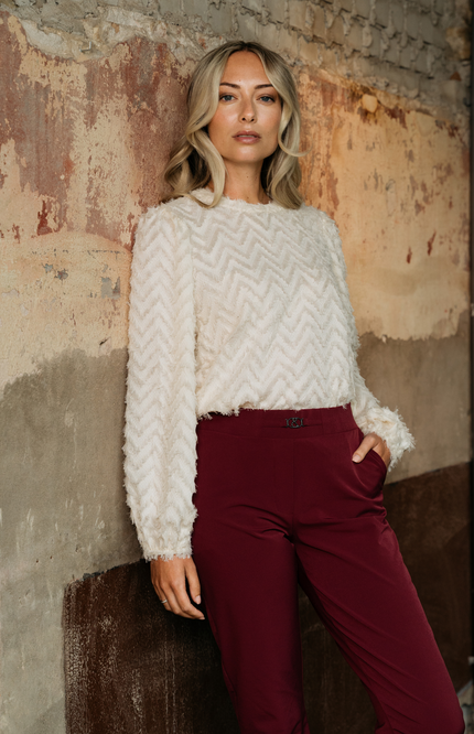 Travel Broek Pola Wine Red PA383