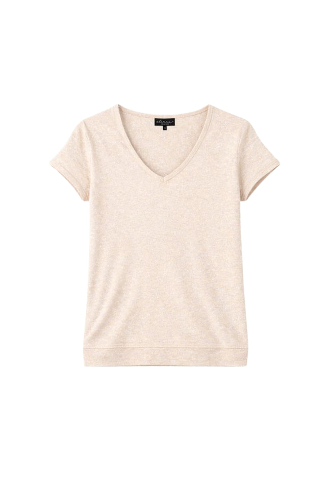Elvira Casuals Top Lelie Sand Stretchshop.nl