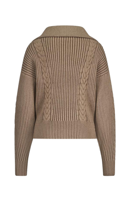 Trui Clair Zipper Fango NKF03025