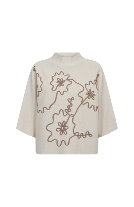 Trui Fqani Moonbeam Melange Desert Taupe 211927