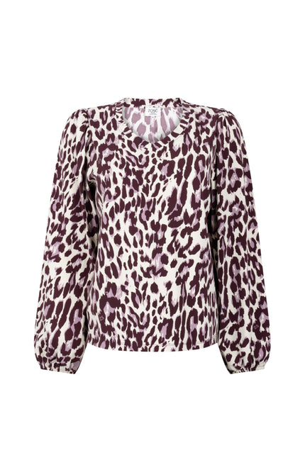 Travel Blouse Nathalie Mauve Bordeaux 264