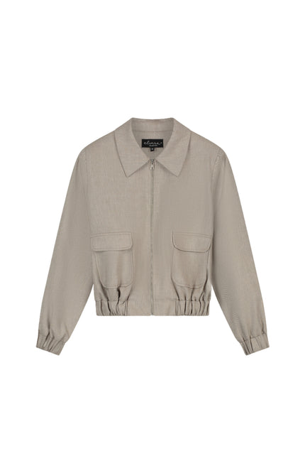 Elvira Casuals Bomber Zenzi Creme Melange Stretchshop.nl