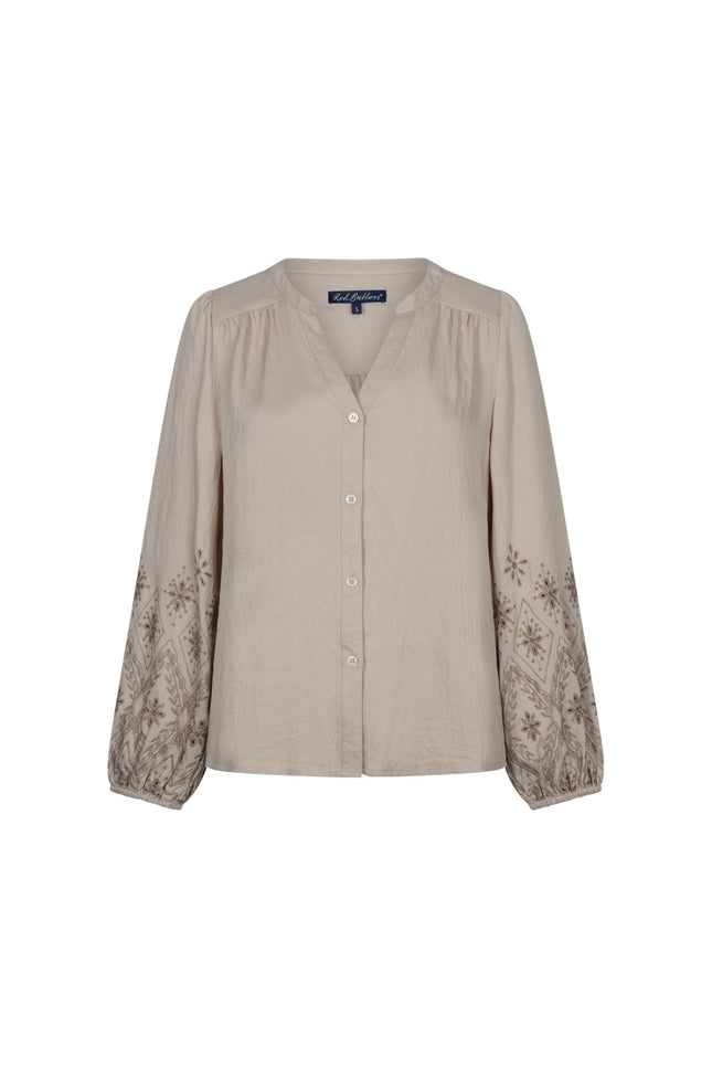 Blouse Embroidery Light Truffle SRB5152