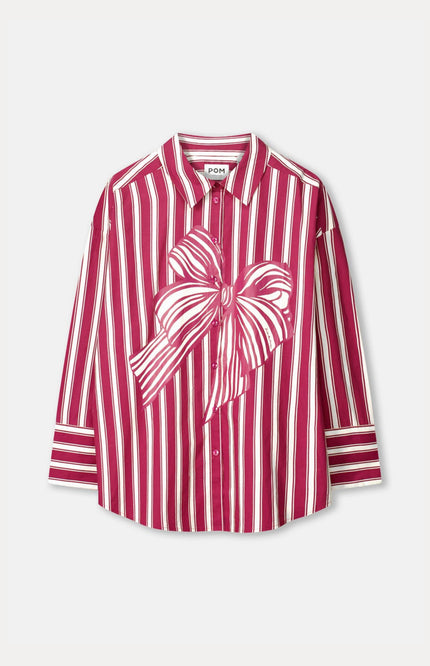 Blouse Beau Ribbon Red SP9738