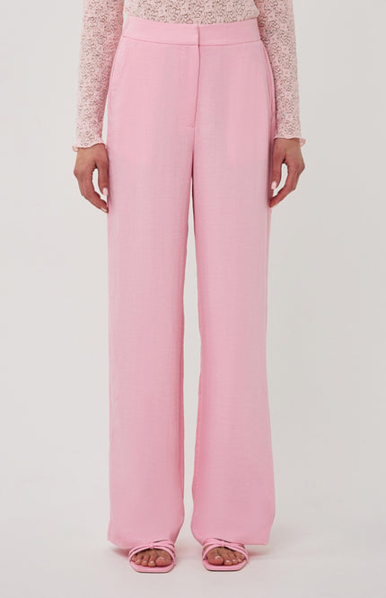EsQualo Broek Twill Wide Romance Rose SP26.10048 Stretchshop.nl