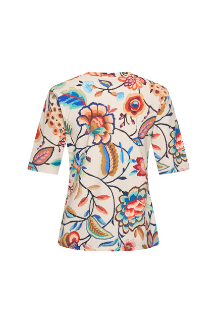 Mi Piace Travel Top Bloom Print Multicolour 202271 Stretchshop.nl
