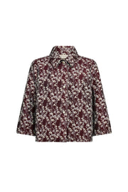 Freequent Fqfally Port Royale Star offwhite jas met sterrenpatroon en gespreide kraag, casual en trendy design.