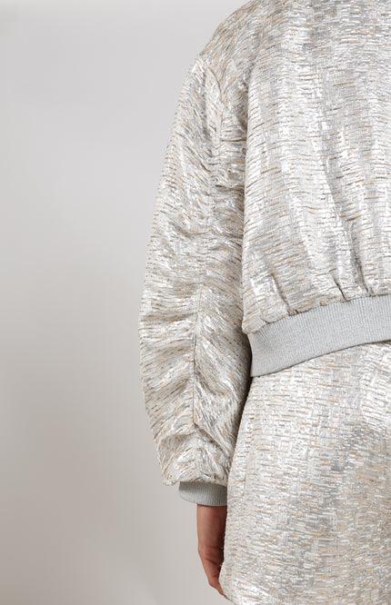 Nukus Jacket Babette Silver Camel NKS13096 Stretchshop.nl