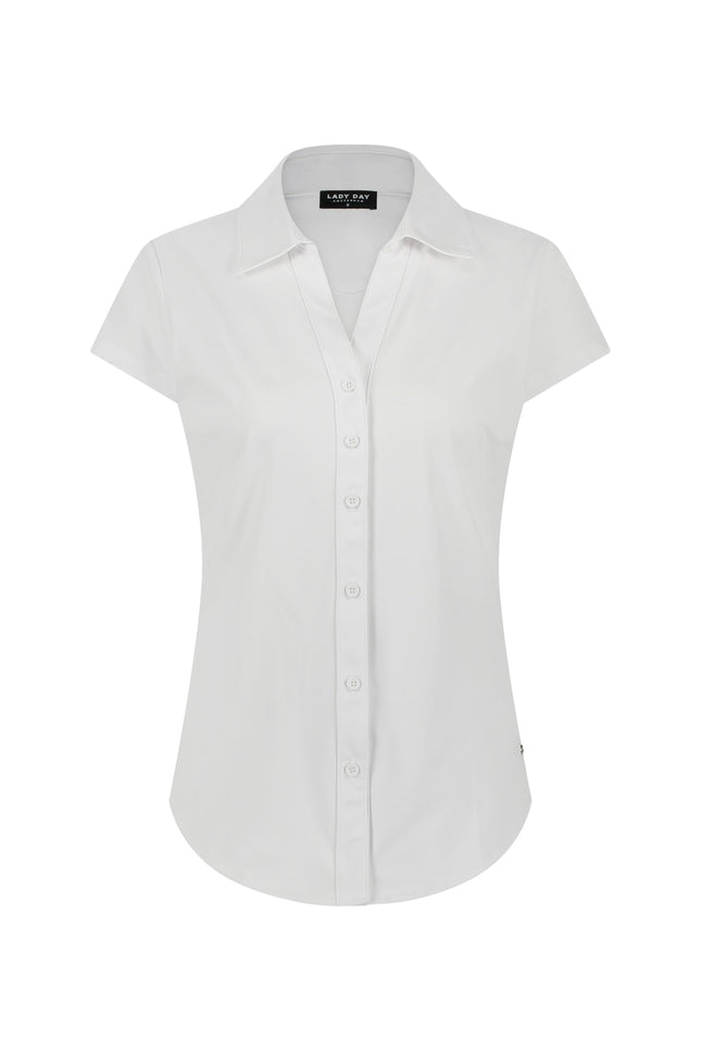 Lady Day Travel Blouse Suzy Cap White L27.375.1066 Stretchshop.nl