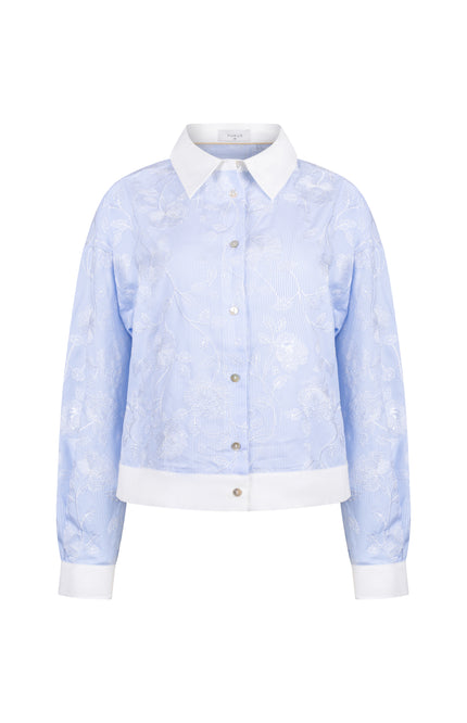 Blouse Meave Embroidery Offwhite Cloudy NKS02202