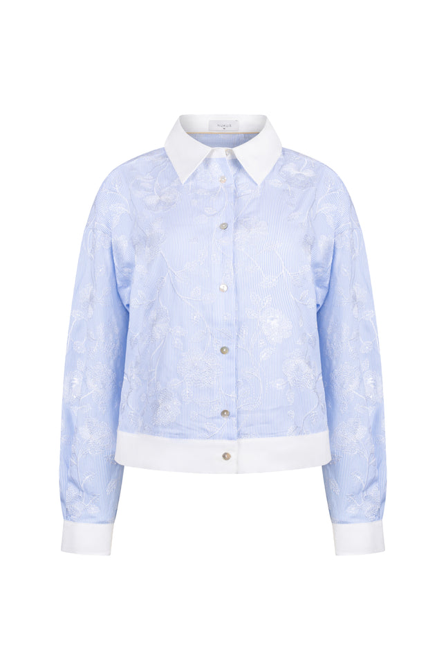 Blouse Meave Embroidery Offwhite Cloudy NKS02202