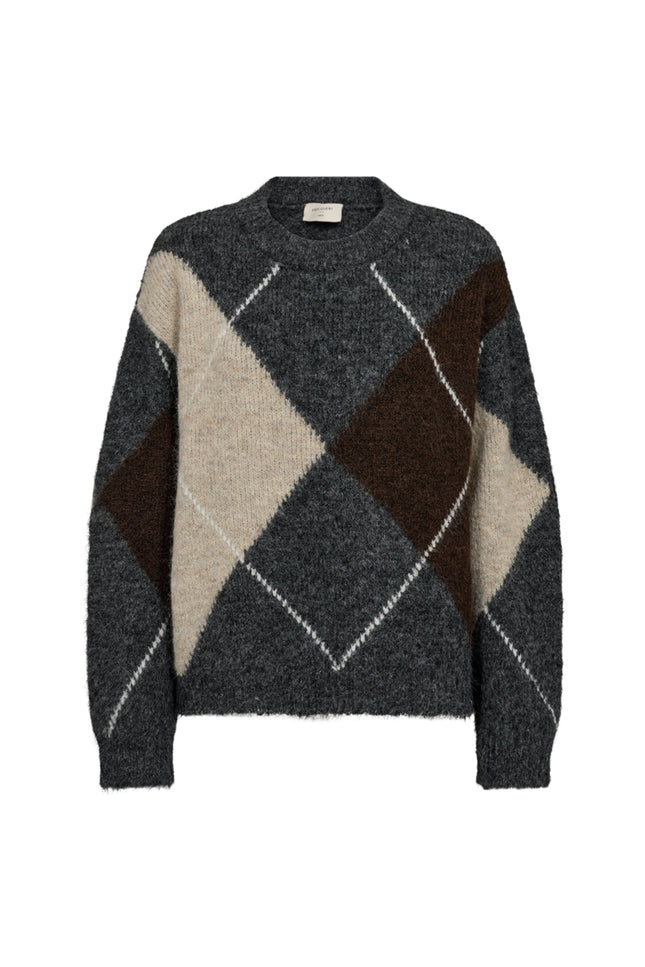 Trui Fqgrslulu Dark Grey Oyster Grey 211714