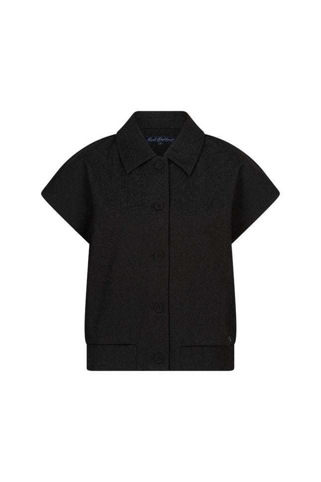 Bomber Sleeveless Fancy Punta Black SRB5127