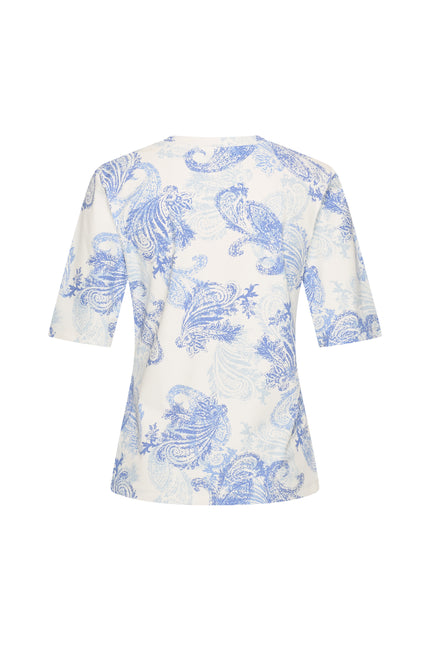 Mi Piace Travel Top Paisley Print Lavender Blue 202271 Stretchshop.nl