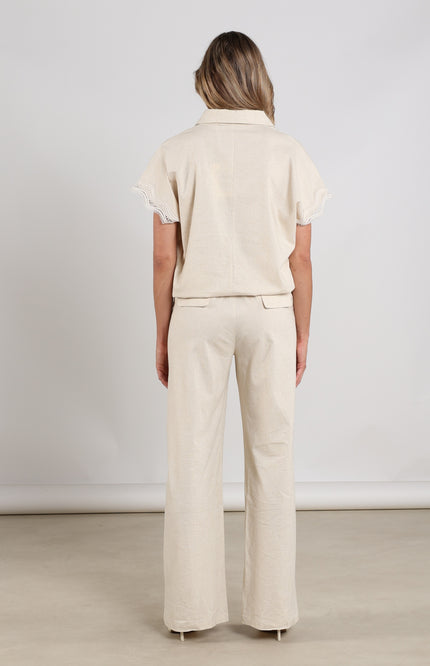 Nukus Broek Eline Sand NKS09080 Stretchshop.nl