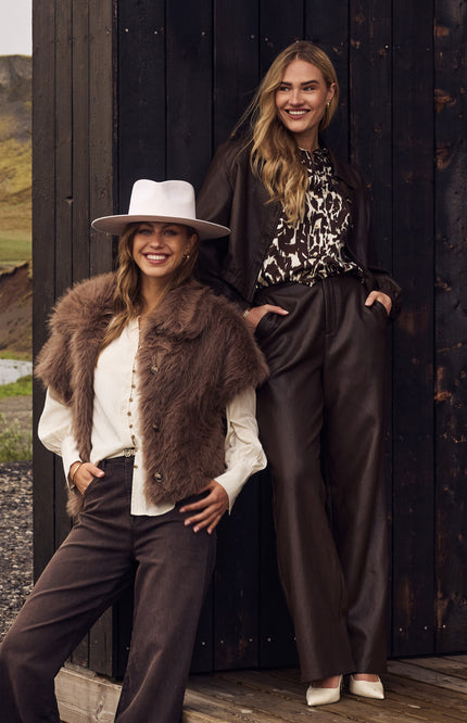 Broek Fenna Dark Chocolate NKF09007