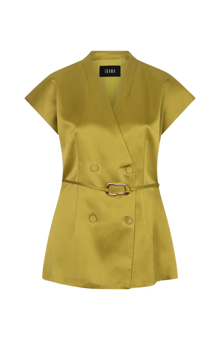 Ibana Top Teja Gold Green Stretchshop.nl