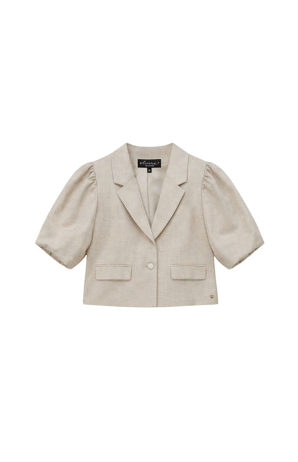 Elvira Casuals Blazer Yara Sand Linnen Stretchshop.nl