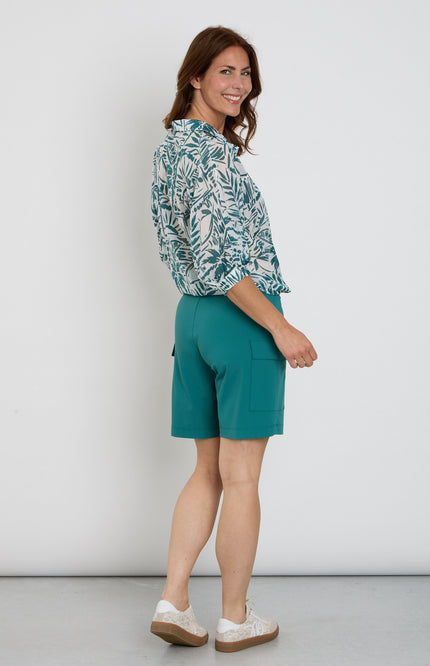 Zoso Travel Short Dion Green 263 Stretchshop.nl