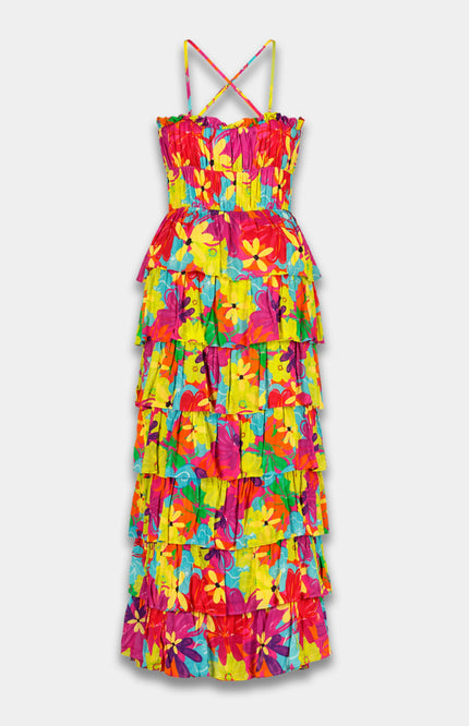 Harper & Yve Jurk Dina Multi Flower HS6P905 Stretchshop.nl