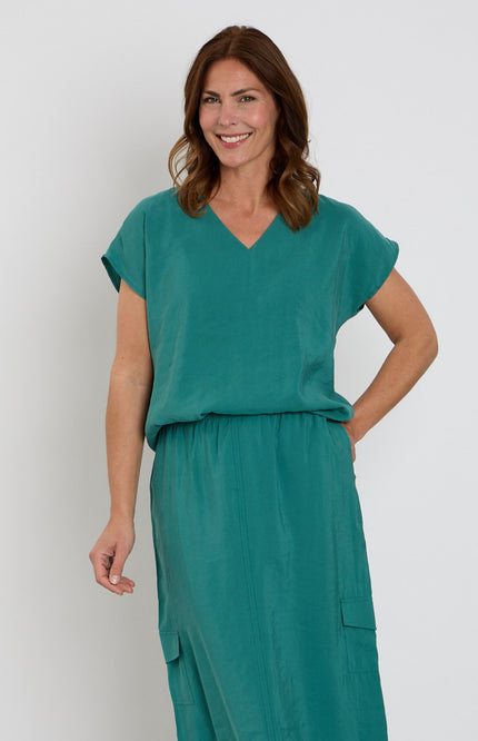Zoso Blouse Emma Green 263 Stretchshop.nl